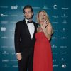 Tomaso Trussardi et Michelle Hunziker, enceinte - Dîner de gala pour la fondation Doppia Difesa lors du Festival international du film de Rome, le 22 octobre 2014.
 