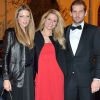 Gaia Trussardi, Michelle Hunziker et Tomaso Trussardi arrivent au dîner de gala pour la fondation Doppia Difesa lors du Festival international du film de Rome, le 22 octobre 2014.
 
