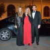 Gaia Trussardi, Michelle Hunziker et Tomaso Trussardi arrivent au dîner de gala pour la fondation Doppia Difesa lors du Festival international du film de Rome, le 22 octobre 2014.
 