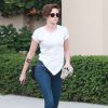 Kristen Stewart rend visite à des amis à West Hollywood, le 13 octobre 2014 