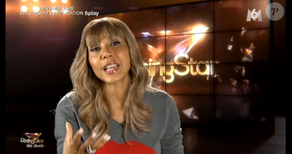 Cathy Guetta dans Rising Star, le jeudi 23 octobre 2014, sur M6