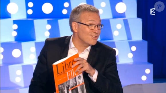 Laurent Ruquier sur le plateau d'On n'est pas couché, le samedi 25 octobre 2014.