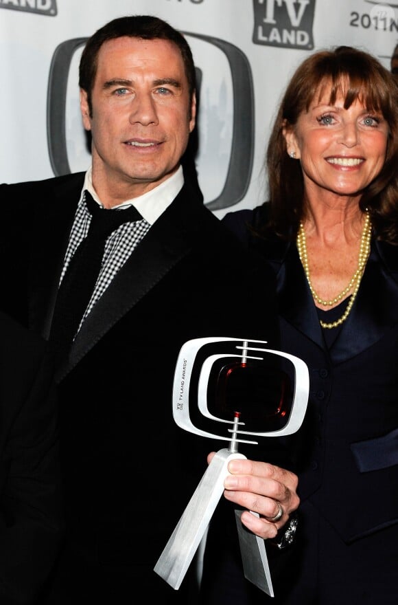 John Travolta et Marcia Strassman lors des TV Land Awards 2011 à New York le 10 avril 2011