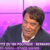 Audrey Pulvar a reçu Bernard Tapie dans "18h Politique" sur i-TELE, le 26 octobre 2014.