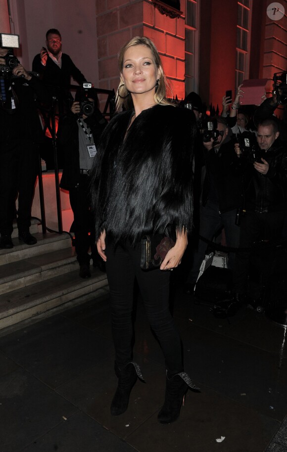 Kate Moss à Londres, le 9 octobre 2014.