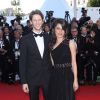 Romain Grosjean et marion Jollès lors du 65e Festival de Cannes le 22 mai 2012 à Cannes