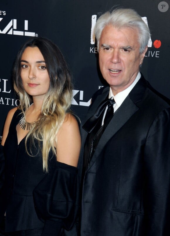 David Byrne et Malu Abeni Valentine Byrne lors de la soirée "Keep A Child Alive Black Ball" organisée au Hammerstein Ballroom de New York, le 30 octobre 2014.