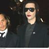 Johnny Depp et Marilyn Manson à Los Angeles le 18 octobre 2001.