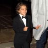 Livingston, 6 ans - Matthew McConaughey quitte le Greenwich Hotel avec sa femme Camila Alves et leur fils Livingston, New York, le 3 novembre 2014.