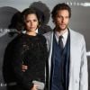 Matthew McConaughey et sa femme Camila Alves - Première du film "'Interstellar" à New York le 3 novembre 2014.