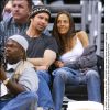 Jason Patric et Danielle Schreiber lors d'un match de basket à Los Angeles, le 14 janvier 2003
