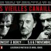 Johnny Hallyday, Eddy Mitchell et Jacques Dutronc - Les Vieilles canailles se produiront sur la scène de Bercy à Paris du 5 au 9 novembre 2014.
