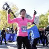 Caroline Wozniacki lors du marathon de New York, le 2 novembre 2014 à New York