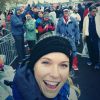 Caroline Wozniacki lors du marathon de New York, le 2 novembre 2014