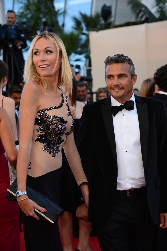Richard Virenque avec sa charmante compagne Marie-Laure à Cannes le 23 mai 2013 lors du 66e Festival du film. Le couple a eu le 3 octobre 2014 son premier enfant, un fils prénommé Eden.