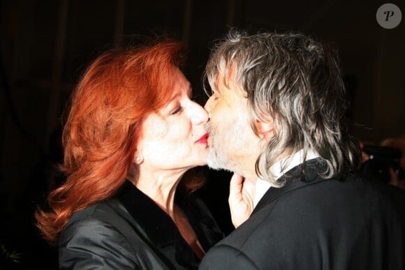 Eva Darlan et son mari Lino à la soirée pour L'Enfance majuscule. Photo prise en 2009 avant leur séparation.