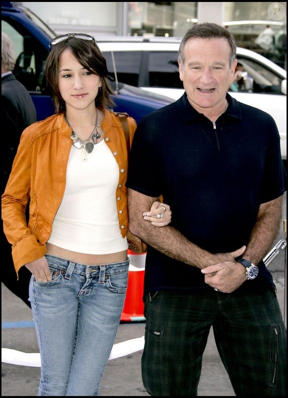 Robin Williams et sa fille Zelda lors de la présentation du film Happy Feet à Los Angeles le 12 novembre 2006