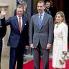 Le roi Felipe VI et la reine Letizia d'Espagne étaient le 11 novembre 2014 en visite officielle au Luxembourg, accueillis par le grand-duc Henri, la grande-duchesse Maria Teresa, qui se remet d'une opération au genou, le grand-duc héritier Guillaume et la princesse Stéphanie.