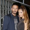 Nabilla Benattia et son petit ami Thomas Vergara - People à la sortie de la boite de nuit "Cosy Box" à Cannes, le 17 mai 2014.