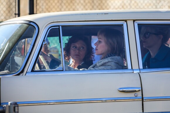 Naomi Watts et Susan Sarandon sur le tournage du film "Three Generations" à New York, le 11 novembre 2014.