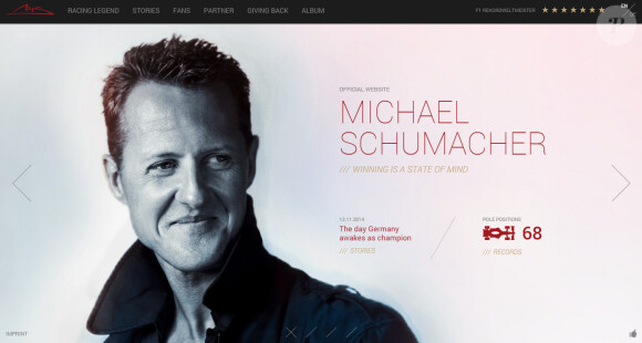 Le site internet de Michael Schumacher a été réactivé le 13 novembre 2014, à l'occasion des 20 ans de son premier titre de champion du monde de Formule 1