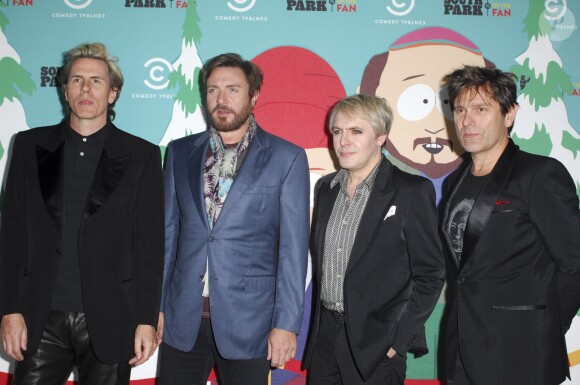 Le groupe Duran Duran, John Taylor, Simon Le Bon, Nick Rhodes et Roger Taylor à l'occasion des 15 ans de South Park à Santa Monica, le 20 septembre 2011