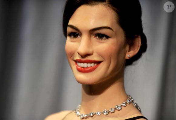 La statue de cire d'Anne Hathaway dévoilée au musée de Madame Tussauds à New York le 11 novembre 2014