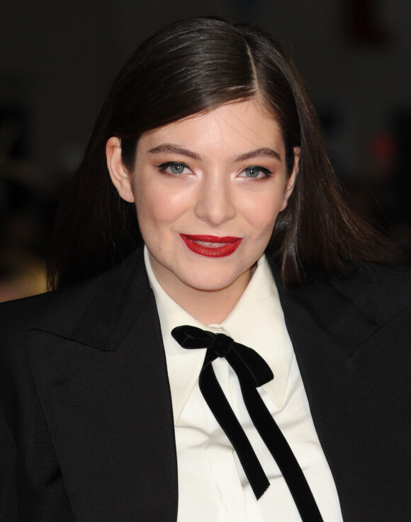 La chanteuse Lorde lors de la première du film "Hunger Games - La Révolte : Partie 1" à Londres, le 10 novembre 2014.