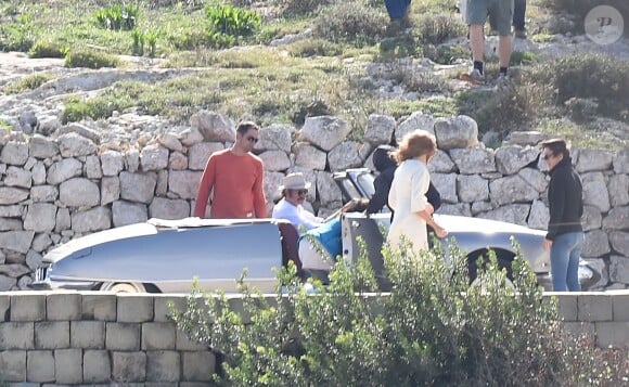 Angelina Jolie et Brad Pitt en plein tournage de By The Sea à Malte le 9 novembre 2014.