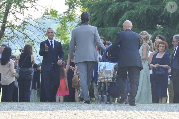 Mariage de Eros Ramazzotti et Marica Pellegrinelli à la Villa Sparina à Monterotondo di Gavi, Italie, le 21 juin 2014.