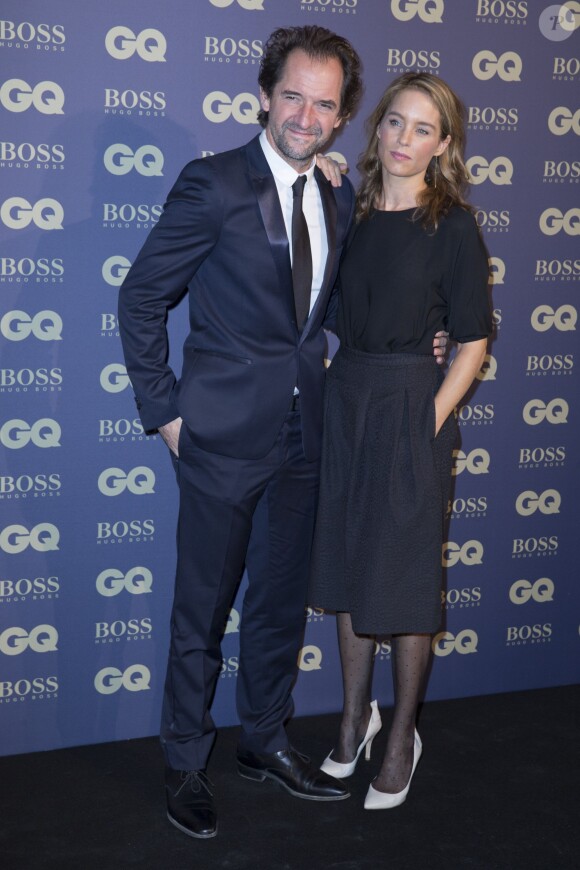 Stéphane de Groodt et sa compagne Odile d'Oultremont - Soirée "L'homme de l'année GQ 2014" au Musée d'Orsay, à Paris le 19 novembre 2014.