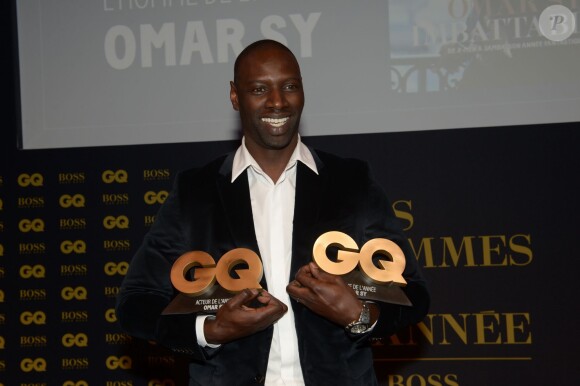 Exclusif - Omar Sy lors de la soirée GQ au Musée d'Orsay, Paris, le 19 novembre 2014.