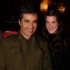 Ariel Wizman et sa femme lors de la soirée du guide Fooding au passage des Panoramas à Paris le 24 novembre 2014