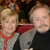 Victor Lanoux et sa femme Véronique Langlois - Enregistrement de l'émission "Vivement Dimanche" diffusée le 16 novembre 2014 sur France 2.