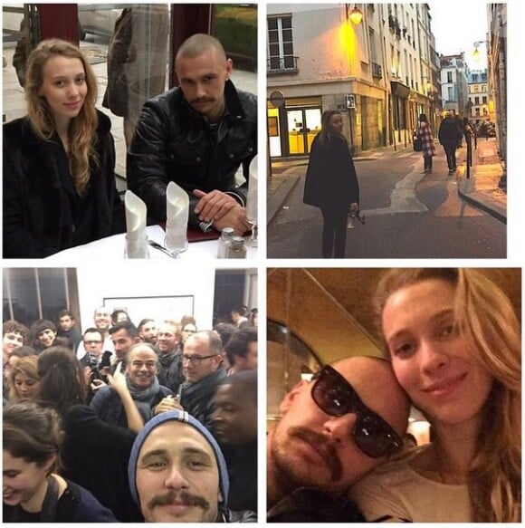 James Franco prend du bon temps à Paris, le 26 novembre 2014