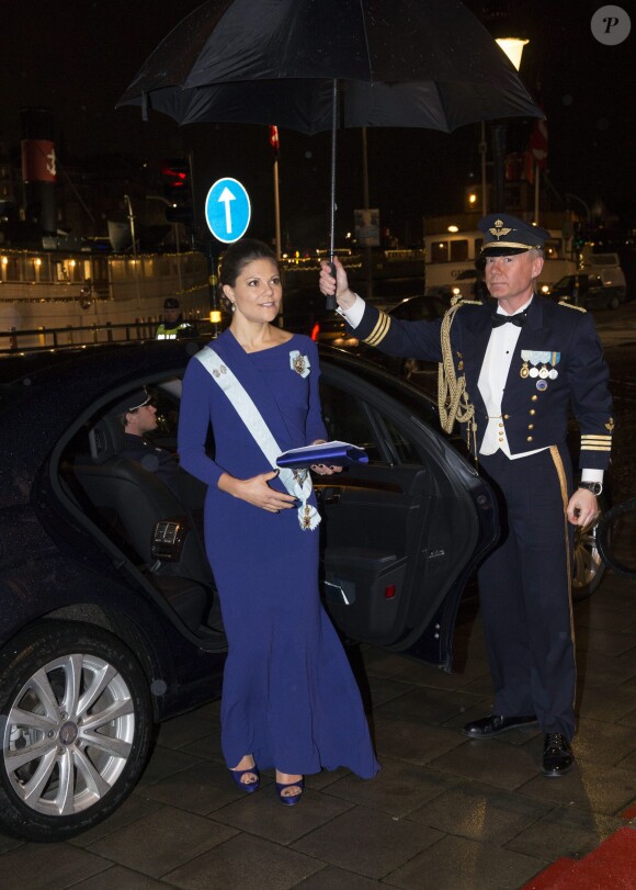 Victoria de Suède à l'Académie royale de musique à Stockholm le 24 novembre 2014