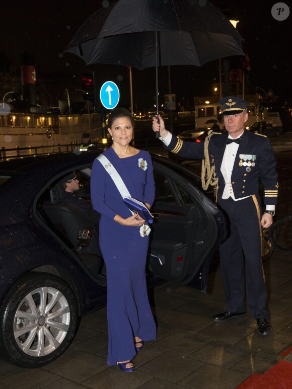 Victoria de Suède à l'Académie royale de musique à Stockholm le 24 novembre 2014