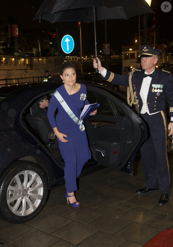 Victoria de Suède à l'Académie royale de musique à Stockholm le 24 novembre 2014