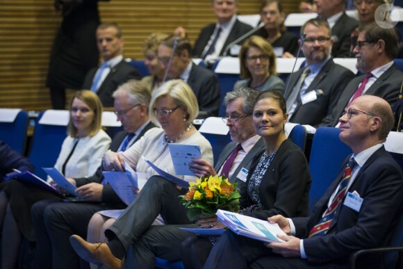 La princesse Victoria de Suède en Finlande, à Hanasaari, le 27 novembre 2014 pour le Future Forum 2014.