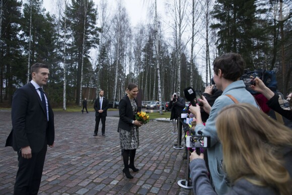 La princesse Victoria de Suède en Finlande, à Hanasaari, le 27 novembre 2014 pour le Future Forum 2014.