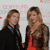 Christophe Guillarmé et Eléonore Boccara - soirée pour l'opération Coiffeurs contre le sida dans le cadre de la Journée mondiale contre le sida à l'Académie L'Oréal Produits Professionnels à Paris, le 1er décembre 2014.