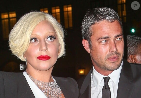 Lady Gaga et son compagnon Taylor Kinney à New York, le 5 septembre 2014.