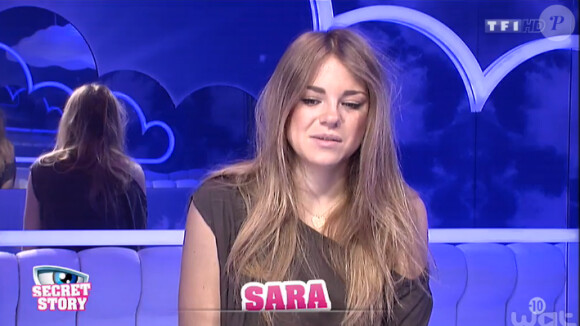 Sara dans la quotidienne de Secret Story 8, le mardi 9 septembre 2014, sur TF1