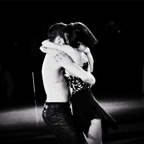 Alizée et Grégoire Lyonnet, le 14 février 2014. Photo prise dans le cadre de la tournée Danse avec les stars.