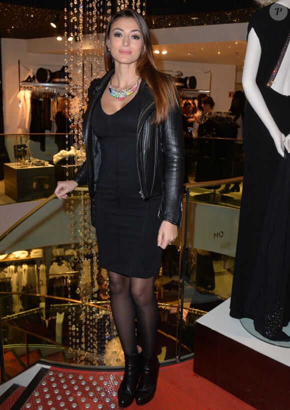 Rachel Legrain-Trapani - Soirée de lancement de la nouvelle collection "Diva, The Crystal Angel" de Morgan avec Swarovski Elements à la boutique Morgan des Champs-Elysées à Paris, le 4 décembre 2014.