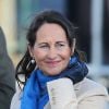 Ségolène Royal - Cérémonie de dépôt de gerbe sur la tombe du Soldat inconnu à l'Arc de Triomphe par le Président de la République, François Hollande à Paris, le 11 novembre 2014.