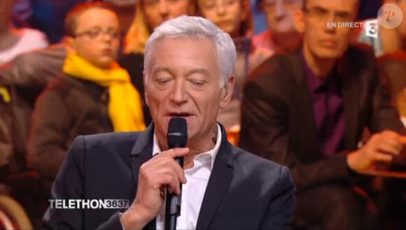 Laurent Boyer au "Téléthon 2014", le 5 décembre 2014 sur France 3.