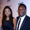 Pele et sa petite amie au Brésil le 5 avril 2013.