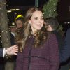 La duchesse de Cambridge, Catherine, enceinte, lors de son arrivée à l'hôtel Carlyle de New York, le 7 décembre 2014
