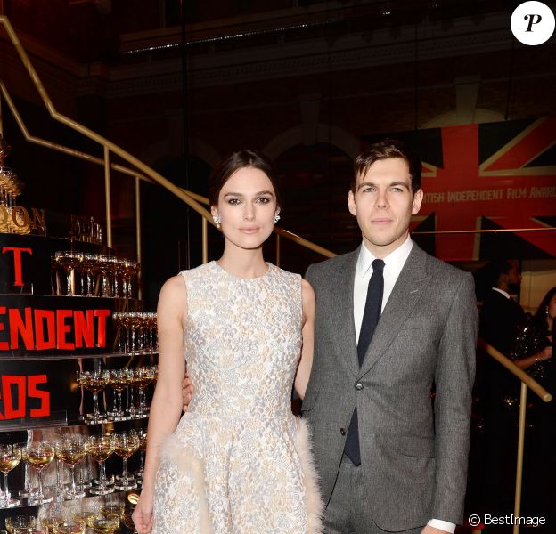 Keira Knightley et son mari James Righton - Cérémonie des British Independent Film Awards à Londres, le 7 décembre 2014.